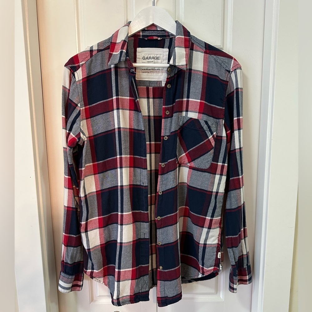 Garage Oversized Boyfriend Flannel | Size (XS) Fits M